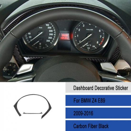 Carbon Fiber Interior Front Dashboard Edge Cover Trim For BMW Z4 E89 2009-2016