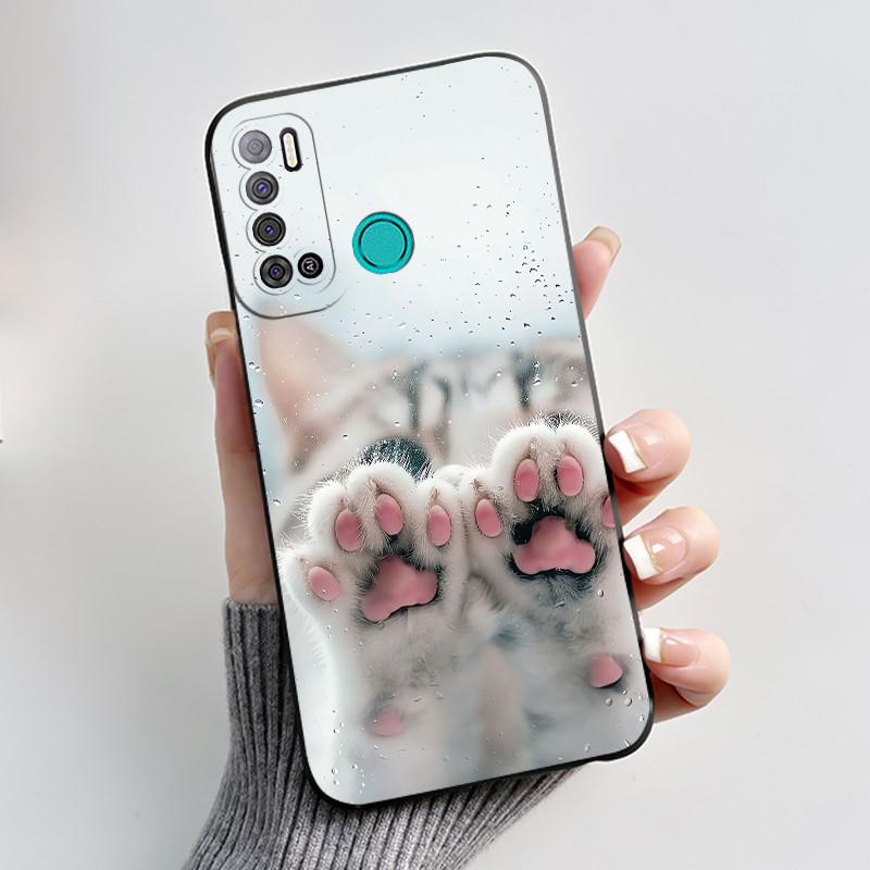 Защитный противоударный мягкий чехол для телефона Tecno LC7/Pouvoir 4/Pouvoir 4 Pro/LC8/Spark Power 2 Черный чехол Уникальный дизайн Обложка