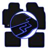 CARLUX-BLUE car mats for: Toyota RAV4 II 3-door pre-facelift (2000-2003)