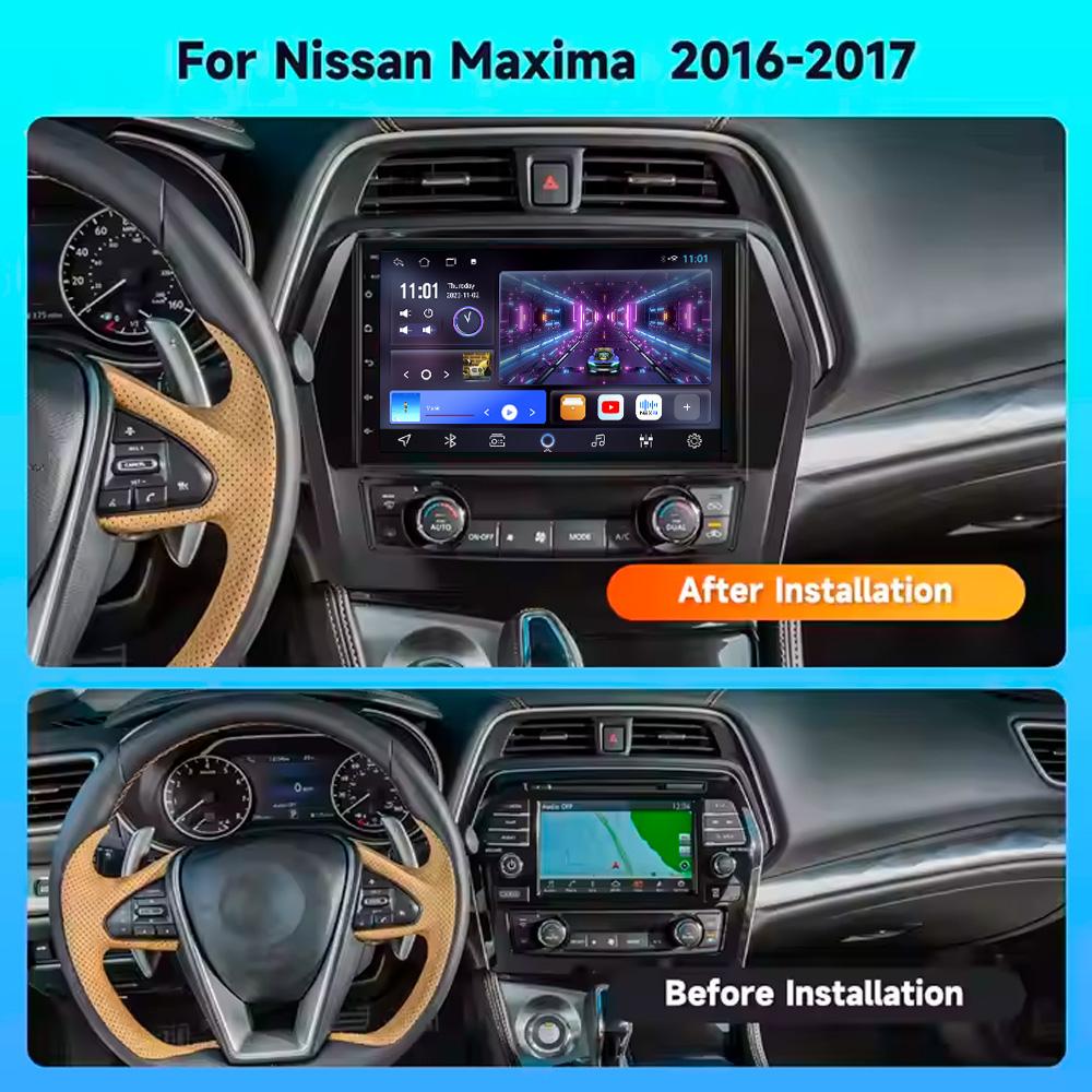 X-REAKO Car Video Player for Nissan Maxima 2016-2017 GPS Navigation Built-in Dsp Carplay Autoradio Android Head Unit