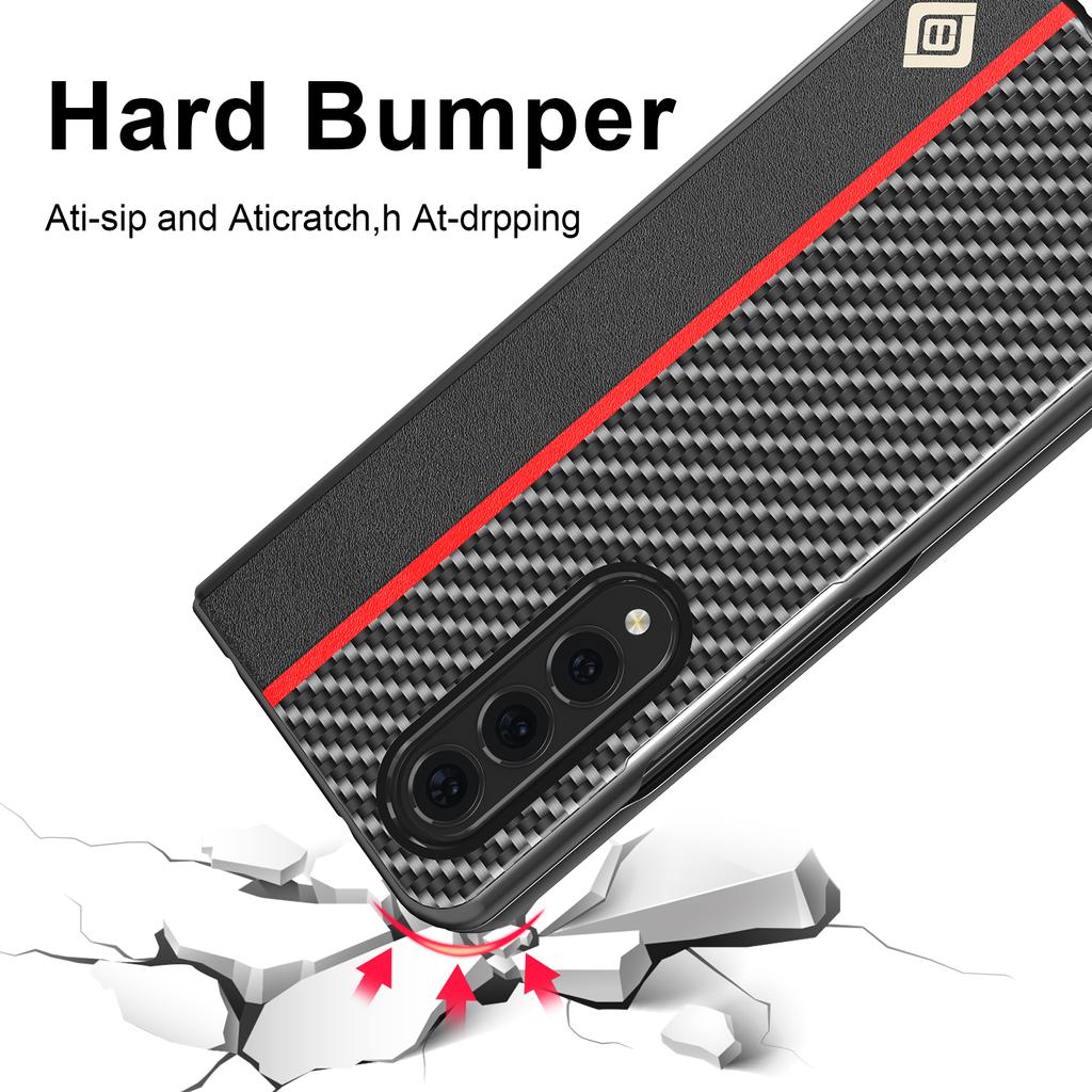 Чехол из углеродного волокна для Samsung Galaxy Z Fold 4, Samsung Galaxy Z Fold 3, матовый арамидный тонкий легкий противоударный чехол из настоящего углеродного волокна