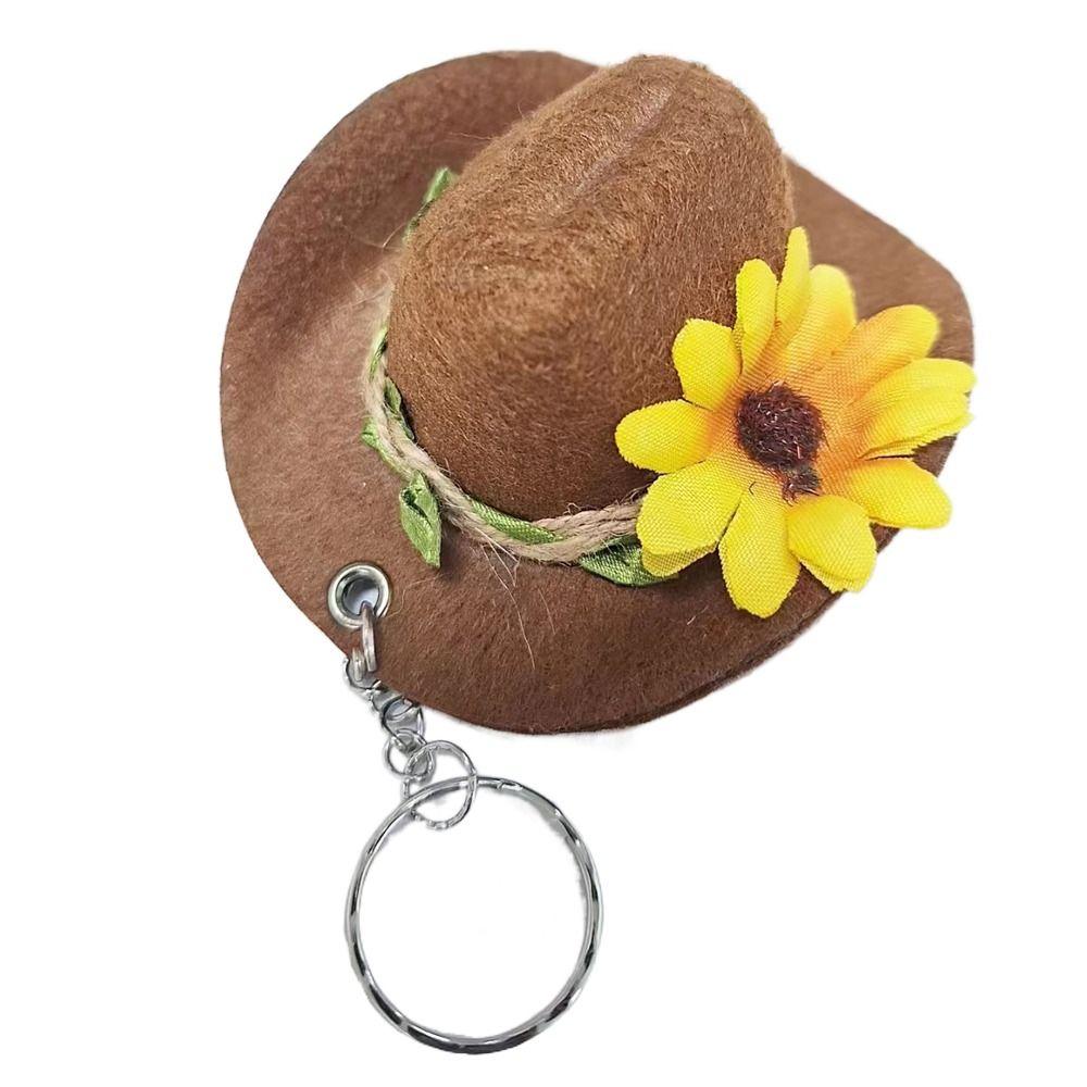 Подвеска для сумки Брелок Западный ковбой Украшение Шляпа ковбоя Мода Мужчины Женщины
