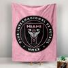Inter Miami CF Crest Tapestry Wall Hanging, Football Club Emblem Art, Sports Wall Decor for Bedroom Living Room Man Cave