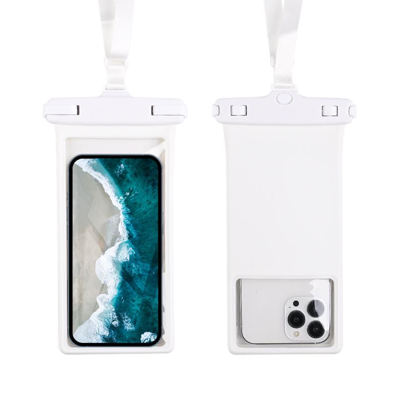 Стереоскопический TPU IPX8 водонепроницаемый чехол для телефона плавание съемный ремешок чехол