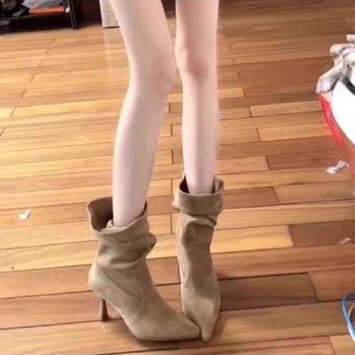 Ботинки Wasteland Wind Knight Женские весенне-летние ботильоны на тонком каблуке с острым носком, облегающие ботильоны на высоком каблуке, ботинки Мартин, ботинки с подкладкой