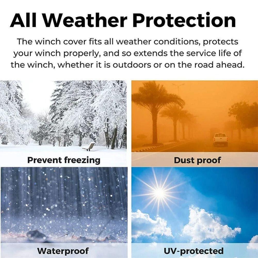 Tear Resistant Winch Protection Cover Dustproof Badlands Winch Cover Car Winch Cover SUV