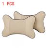 1 шт. Автомобильные подушки для шеи с обеих сторон, искусственная кожа, подголовник для облегчения головной боли, наполненная волокном, универсальная автомобильная подушка