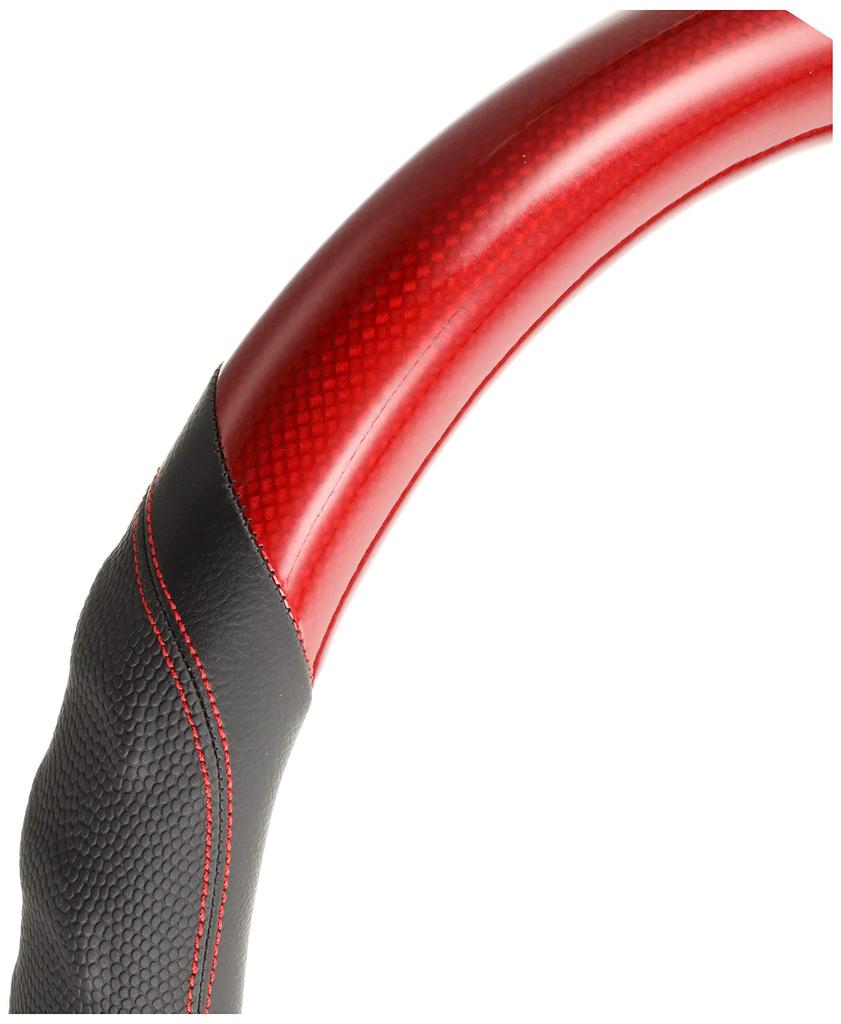 Bonform 6881-05RE Steering Wheel Cover Touring Light/Regular Car Steering Cover M: 15.0 - 15.4 inches (38 - 39 cm), Red