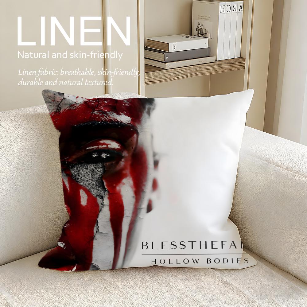 Music Blessthefall Cushion Cover Pillowcase Set Pcs x x Breathable Washable Sofa Cushion Cover