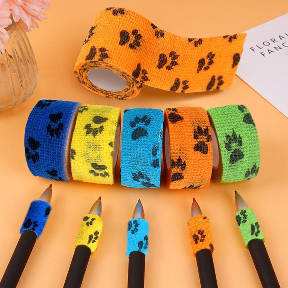 8 шт. 4,5 м Разноцветная лента для обертывания питомцев Самоклеящиеся наколенники Спортивный бандаж для питомцев Товары для питомцев