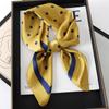 New Spring Square Neck Scarf Women Bandana Hair Band Design Print Dot Female Foulard Headband Shawl Wrap Neckerchief