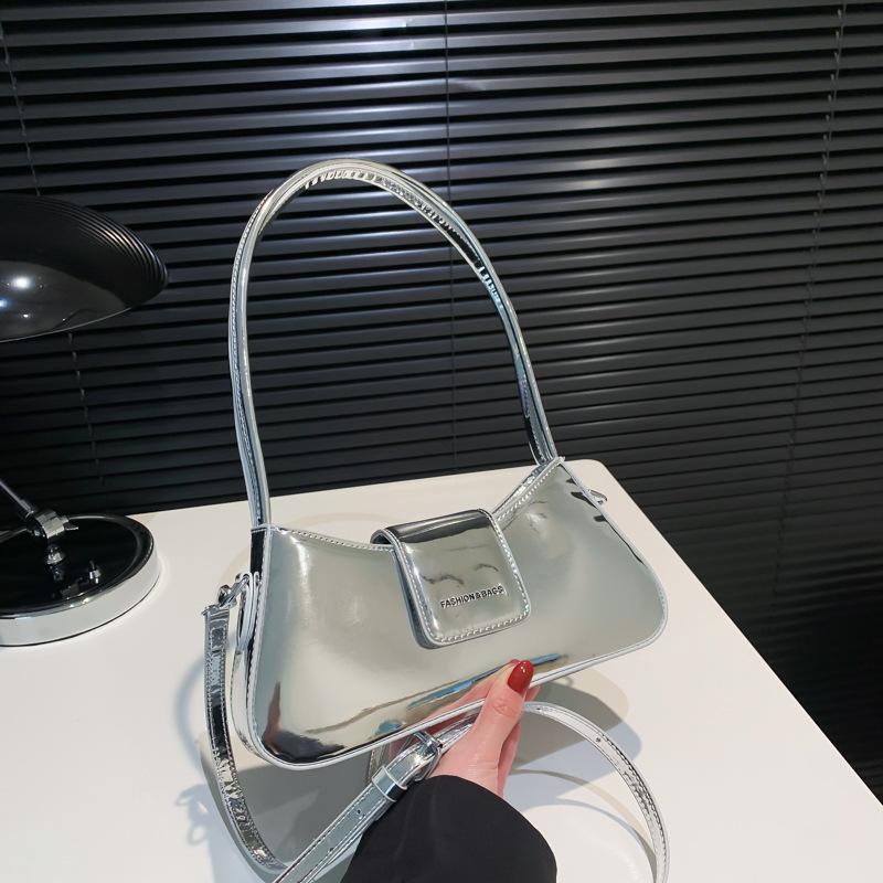 Нишевый дизайн сумка подмышку женская новая простая сумка-багет персонализированная модная на плечо кроссбоди женская сумка