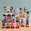 Фигурки Dragon Ball Саян Гоку Мини Аниме Фигурка 20 Стилей Игрушки Аниме Модели Для Детского Дня Рождения Украшение Автомобиля