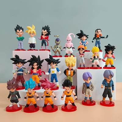 Фигурки Dragon Ball Саян Гоку Мини Аниме Фигурка 20 Стилей Игрушки Аниме Модели Для Детского Дня Рождения Украшение Автомобиля