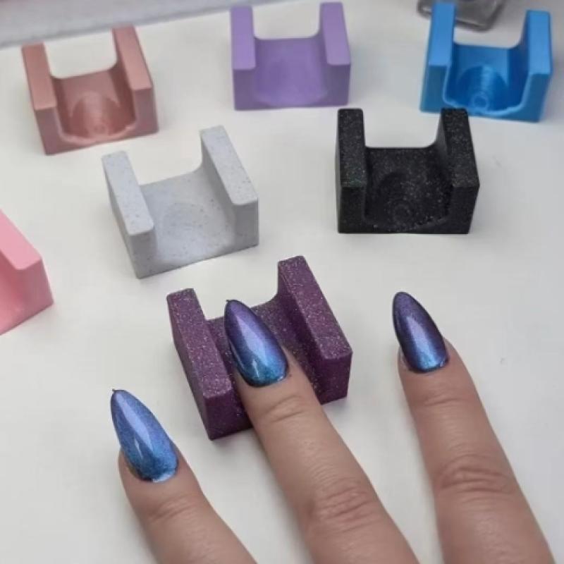 Anti-Skid Nail Pillow 3D Printed Finger Stand Support Rest Nail Salon Fixed Finger Bracket Professional Painting Nail Art Holder