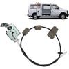TQPONLY Rear Door Upper Latch and Cable Assembly Compatible with 1992-2019 Ford E150 E250 E350 Econoline Van Passenger Side Replaces AC2Z-15264A26-B