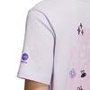 adidas Футболка с коротким рукавом Neo Graphic Letter Print Casual Sports Breathable Women Tops Light-Florid HS6837