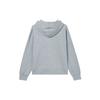 Jordan Solid Color Logo Hoodie With Long Sleeves Women Tops Grey FD7866-063