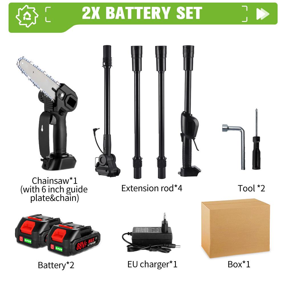 3500 Вт 2,25 м аккумуляторная электрическая высокая пила для веток телескопическая цепная пила секатор домашний садовый инструмент для обрезки для Makita 18 В аккумулятор