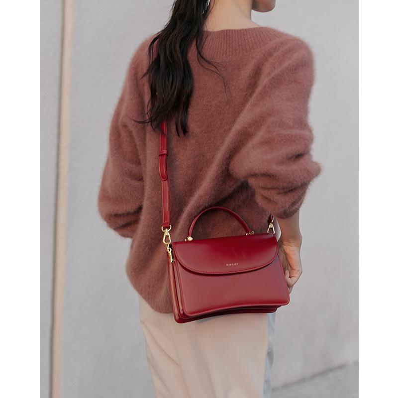 Сумки через плечо женские из спилковой кожи с простым карманом-клапаном элегантные квадратные женские сумки-мессенджеры