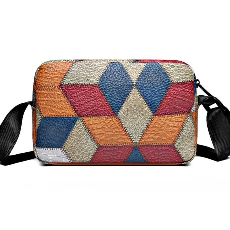 Colorblock Shoulder Bag - Trendy Patchwork Crossbody Purse (Mini Phe Bag for Women)