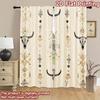 2D flat Photography Backdrop Scene Tapestry Bull Skulls and Geometric Shapes 100% Polyester Party Decorations Use for Indoor