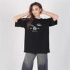 American Retro 2025 Oversized T-Shirt: Trendy High-End Print, Short Sleeve Summer Design