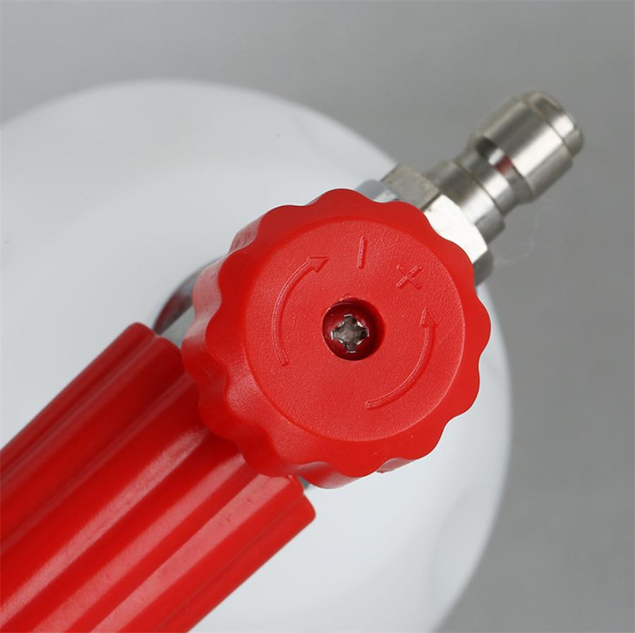 Adjustable 1/4" F Inlet Foam Lance Car Washer Soap 1L Bottle Wash Gun