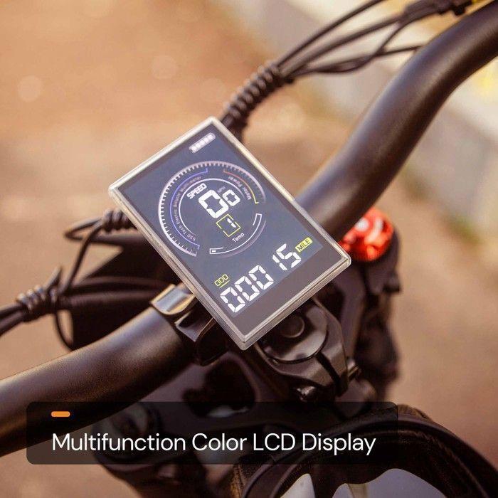Vélo Électrique Adulte Tout-Terrain 20" 1500W Batterie 52V 25Ah Amovible Suspension Complète 7 Vitesses Fatbike 50KM-60KM PAS