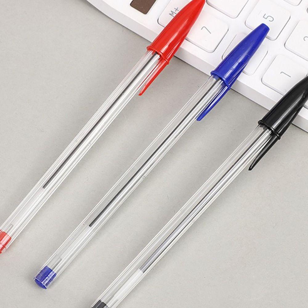 5PCS Quick-drying Ballpoint Pen Black/Blue/Red Ink Signature Pens Simple Neutral Pen Student Test