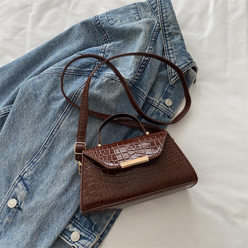 Сумка с узором крокодила женская 2025 новая модная текстура простой дизайн женская сумка через плечо