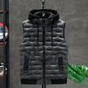 Down Vests Men Casual Waistcoat Sleeveless Jackets Male Hooded Vest Fashion Vests Korean Mens Winter Vest
