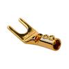 ADL Аудиофильский набор клемм-лопаток FP201G с 24-каратным золотым покрытием, 4 шт.,