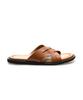 Allclassic Alc7002 Intrecciato Leather Slippers_Camel Brown