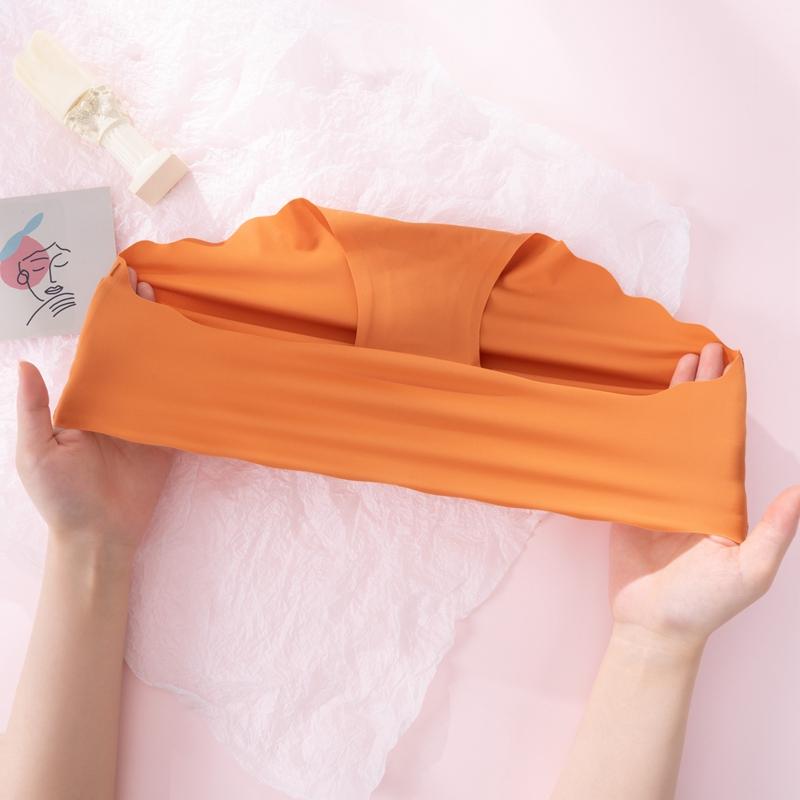 Бесшовное дышащее нижнее белье из ледяного шелка с средней посадкой, женские трусики, волнообразный эффект лифтинга бедер и контроля живота, сексуальные трусики-слипы