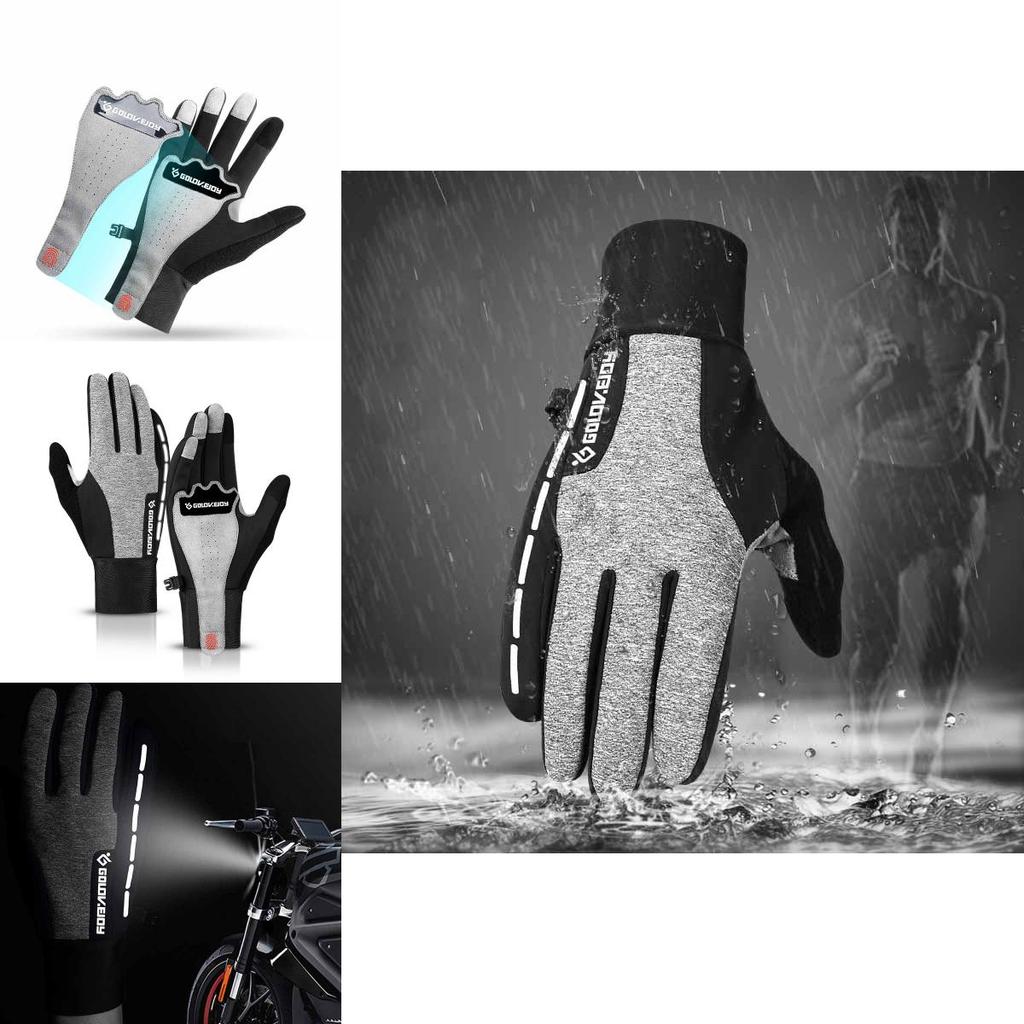 Men Warm Winter Windproof Waterproof Antislip Thermal Touch Screen Gloves