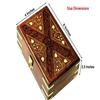 Деревянная латунная коробка для хранения Sheesham 15 см, резная шкатулка для драгоценностей, декоративная подарочная коробка