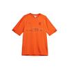 Футболка с коротким рукавом и круглым вырезом с буквенным принтом, мужская, оранжевая HT2279