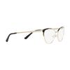 MICHAEL KORS Solid color decoration metal cat eye optical frame women's gold