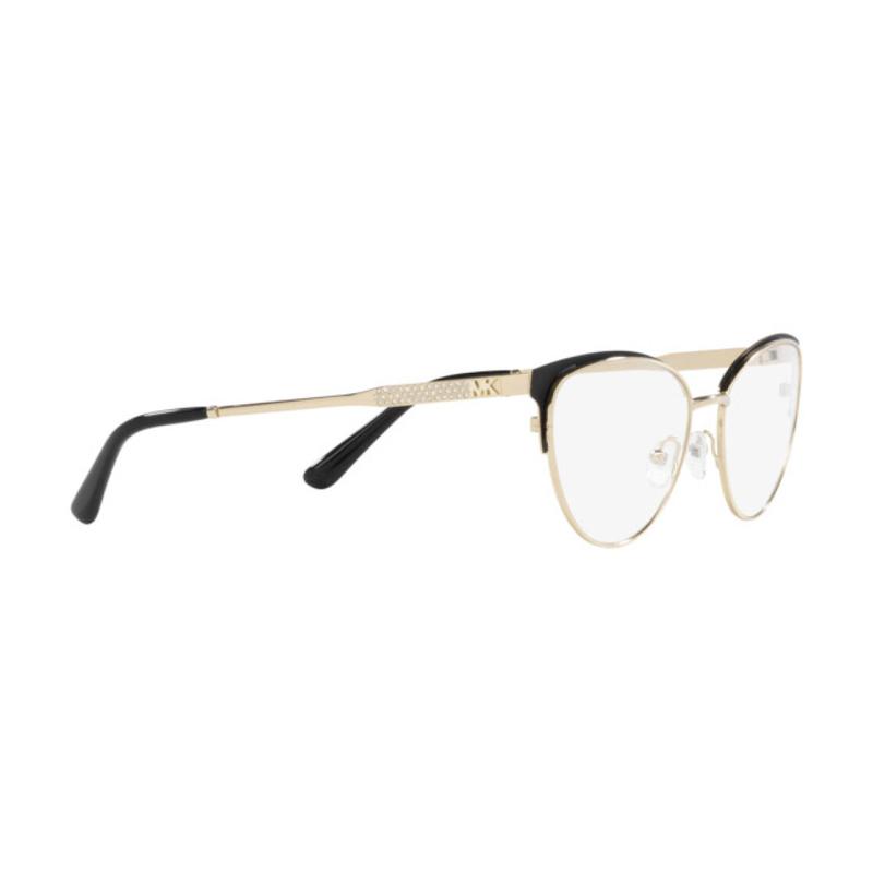 MICHAEL KORS Solid color decoration metal cat eye optical frame women's gold