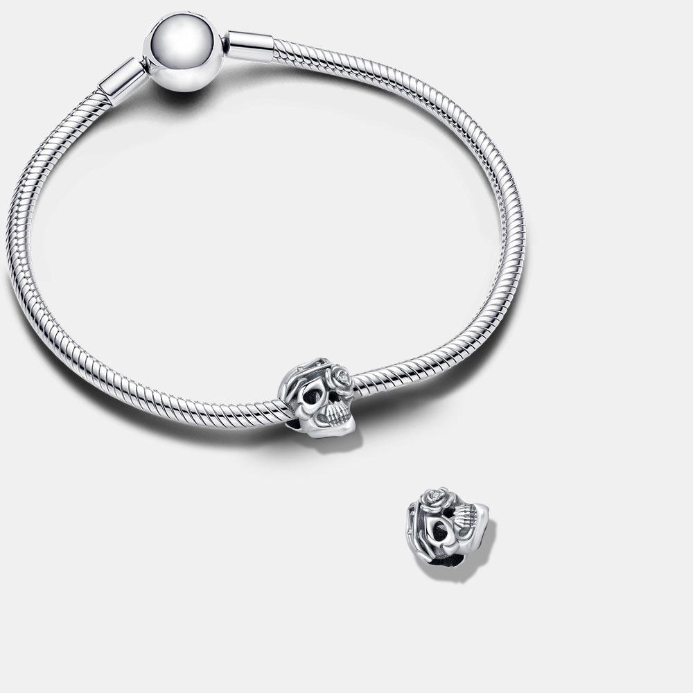 925 Silver Halloween Charm Ghost Pumpkin Charms Jewelry Making For Women Men DIY Bracelet Halloween Party Jewelry Gift