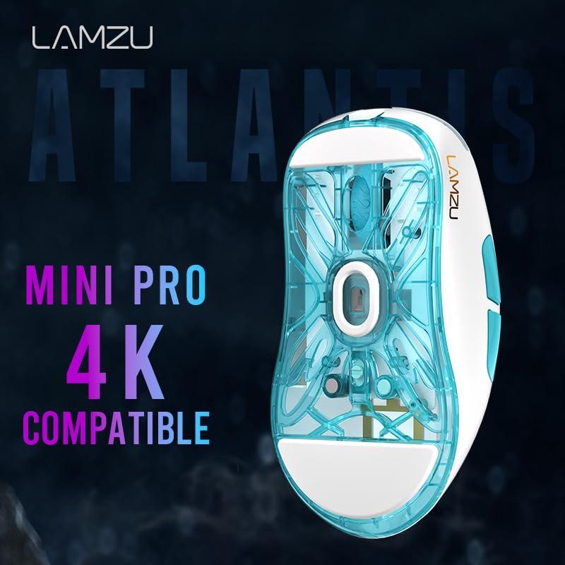 Lamzu Atlantis Mini Pro игровая мышь Polar White легкая 51 г 26000DPI Lamzu Atlantis Mini Pro