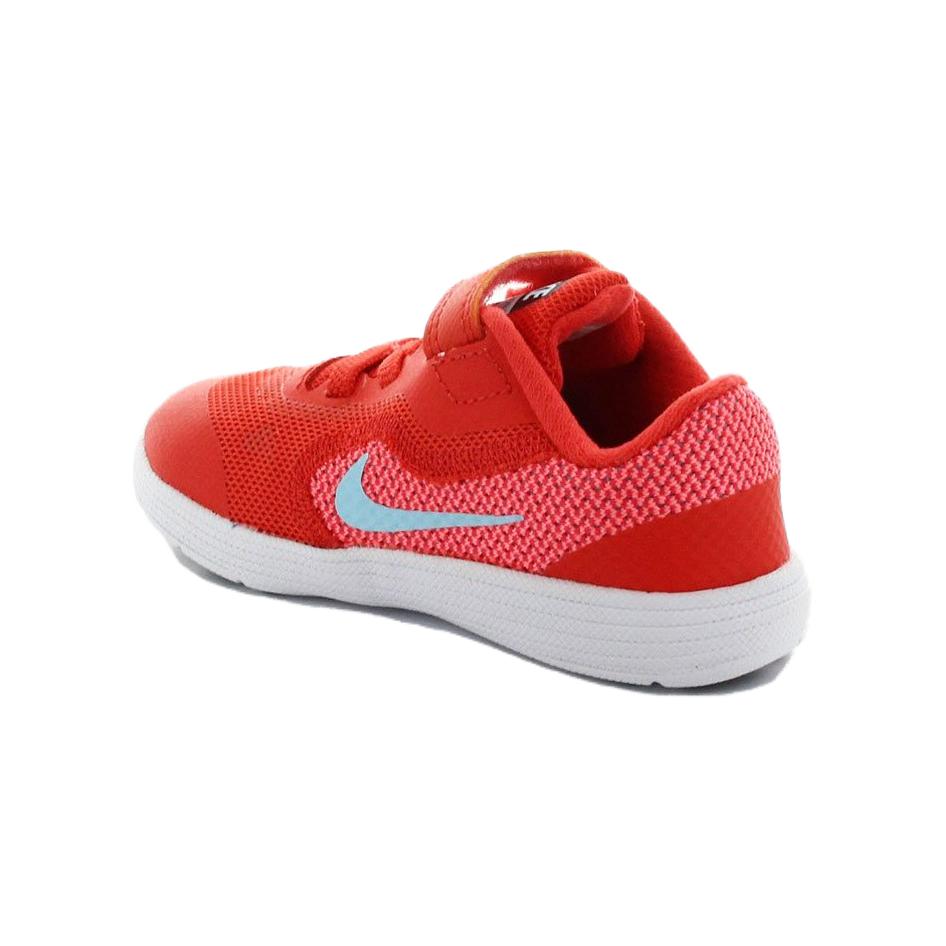 Nike Revolution 3 Нескользящие Амортизирующие Прочные Низкие Кроссовки для Ходьбы Детская Обувь Розовый Оранжевый 819418-802