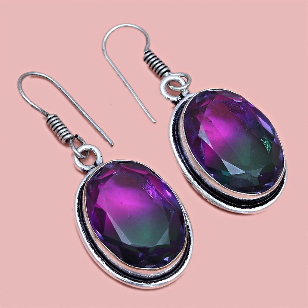 Bio-Tourmaline Quartz Jewelry Set 18-20'' Handmade For Womens Unisex New