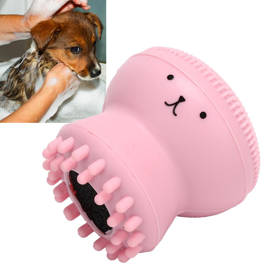 Щетка для ванны для собак, резиновая мягкая пенящаяся щетка для ванны, скребок для душа с дозатором шампуня