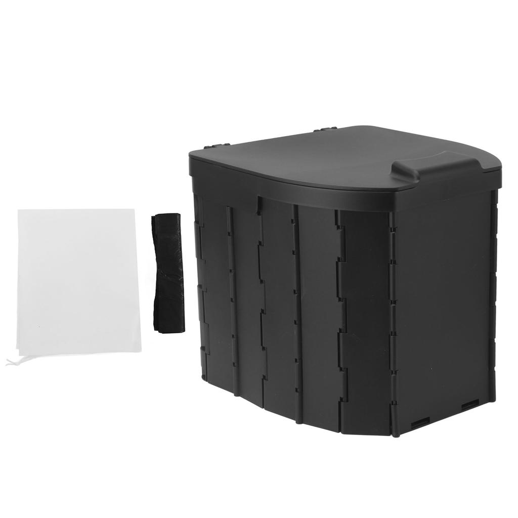 Foldable Toilet Seat Garbage Bag Excellent Bearing Capacity Travel Portable Potty with Lid for Kids