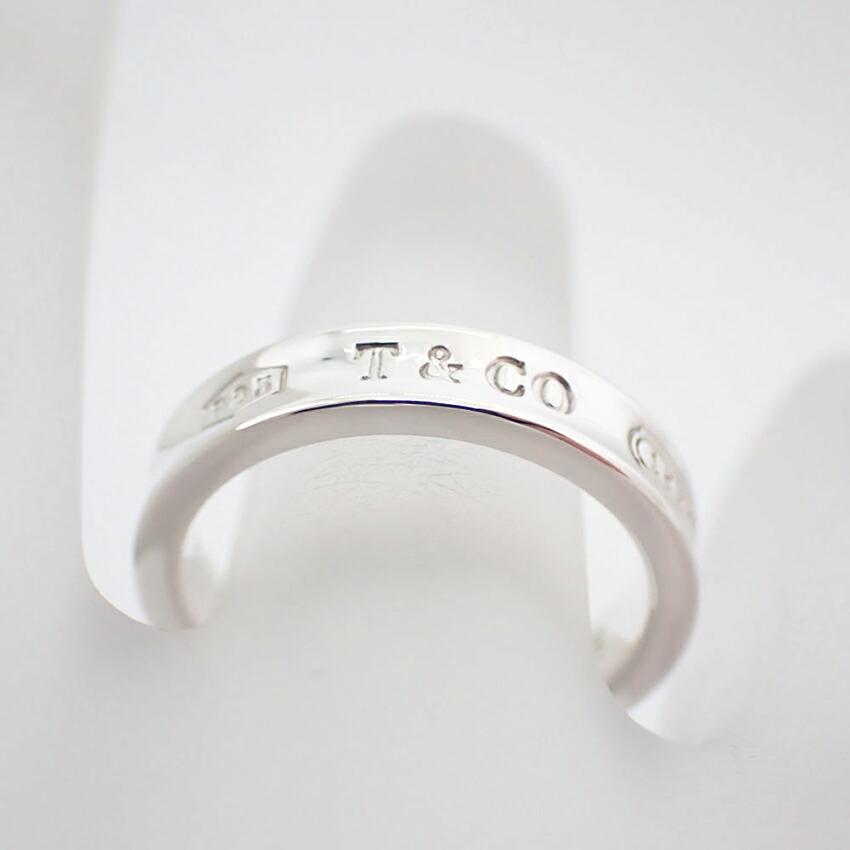 [Used] TIFFANY 925 1837 Narrow Ring Size 8/Size 8/g530-62