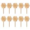 Durable Wooden Plant Markers Convenient Identification Flower Label for Garden Decoration