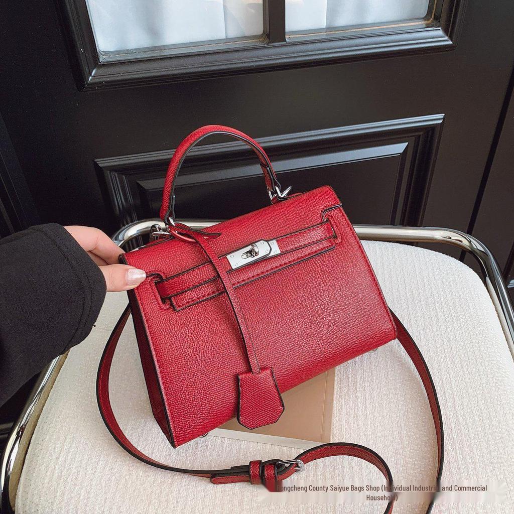 Женская универсальная сумка Kelly с узором «личи» - модная вместительная сумка через плечо и кроссбоди