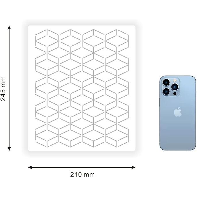 1 PC Cake Stencils Decorating Buttercream- 24.5cm x 21cm is Classic Decorative Graphics for Embossing,Royal Icing,Airbrush,is The Ideal Wedding and